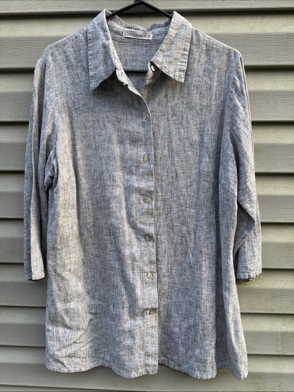 Cut loose | Button Down Collar Tunic Top size Medium
